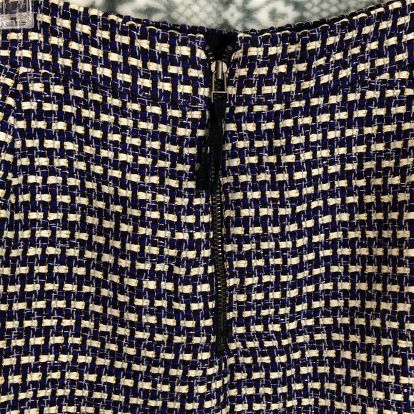 J Cew Silk Blend Tweed Mini Skirt Size 4 - Picture 5 of 11